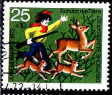 RFA Poste Obl Yv: 561 Mi:712 Jugendmarke Schützt Die Tiere (Beau Cachet Rond) (Thème) - Wild