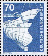 RFA Poste N** Yv: 701 Mi:852 Schiffbau Construction Navale (Thème) - Bateaux