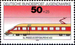 RFA Poste N** Yv: 687 Mi:838 Jugendmarke El.-Triebzug Baureihe 403 (Thème) - Trains