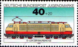 RFA Poste N** Yv: 686 Mi:837 Jugendmarke E-Lok Baureihe 103 (Thème) - Trains