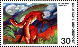 RFA Poste N** Yv: 647 Mi:798 Franz Marc Les Chevreuils Rouges (Thème) - Moderne