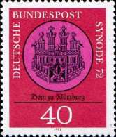 RFA Poste N** Yv: 601 Mi:752 Synode 72 Dom Zu Würzburg (Thème) - Christendom