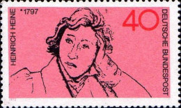 RFA Poste N** Yv: 602 Mi:750 Heinrich Heine Ecrivain (Thème) - Writers