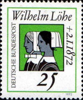 RFA Poste N** Yv: 559 Mi:710 Wilhelm Löhe Pasteur (Thème) - Christentum