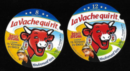 Lot De 4 étiquettes De VACHE QUI RIT    Ancienne Collection - Fromage