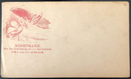 U.S.A, Civil War, Patriotic Cover - "Nightmare" - Unused - (C554) - Marcophilie