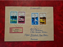 Lettre Allemagne RECOMMANDE AUE 1974  DDR UNION POSTALE   N° 1665  A 1668 WELTPOSTVEREIN - Other & Unclassified