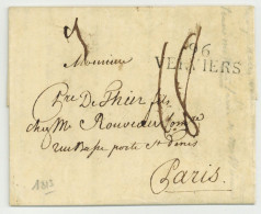 96 VERVIERS 1813 Pour Paris - 1794-1814 (Période Française)