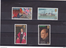 JERSEY 1970 Libération, Churchill, Bateau Yvert 20-23, Michel 25-29 NEUF** MNH Cote 6 Euros - Jersey