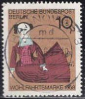 Berlin Poste Obl Yv:297 Mi:322 Wohlfahrtsmarke Poupée Vers 1878 (Dents Courtes) - Used Stamps