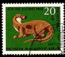 Berlin Poste Obl Yv:292 Mi:317 Für Die Jugend Fischotter (Beau Cachet Rond) - Used Stamps