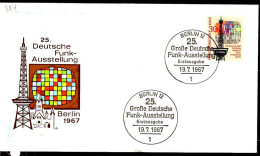 Berlin Poste Obl Yv:284 Mi:309 Deutsche Funk-Ausstellung Berlin (TB Cachet à Date) Fdc Berlin 19-7-67 - 1948-1970