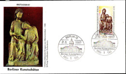 Berlin Poste Obl Yv:283 Mi:308 Christus-Johannes-Gruppe (TB Cachet à Date) Fdc Berlin 21-6-67 - 1948-1970