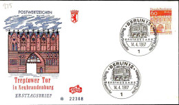 Berlin Poste Obl Yv:275 Mi:278 Neubrandenburg (TB Cachet à Date) Fdc Berlin 14-4-67 - 1948-1970