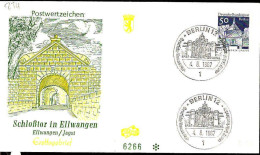 Berlin Poste Obl Yv:274 Mi:277 Schloßtor Ellwangen Jagst (TB Cachet à Date) Fdc Berlin 4-8-67 - 1948-1970