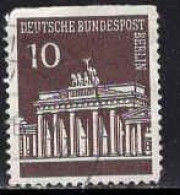 Berlin Poste Obl Yv:257 Mi:286 Brandenburgertor Berlin Non-dentelé En Haut (cachet Rond) - Gebruikt