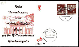 Berlin Poste Obl Yv:257a Brandenburgertor Berlin (TB Cachet à Date) Fdc Berlin 13-12-66 - 1948-1970