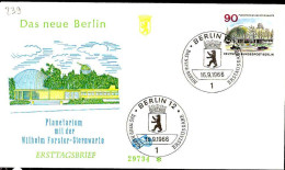 Berlin Poste Obl Yv:239 Mi:263 Planetarium Und Sternwarte (TB Cachet à Date) Fdc Berlin 16-9-66 - 1948-1970