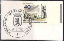 Berlin Poste Obl Yv:234 Mi:258 Regina Martyrum (TB Cachet à Date) Sur Fragment - Used Stamps