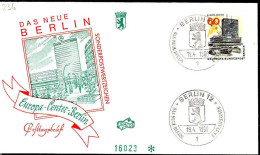 Berlin Poste Obl Yv:236 Mi:260 Europa-Center (TB Cachet à Date) Fdc Berlin 19-4-66 - 1948-1970