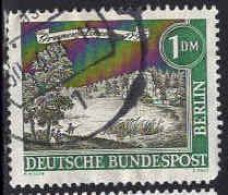 Berlin Poste Obl Yv:207 Mi:229 Grünewaldsee Um 1790 (Dents Courtes) - Used Stamps