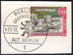 Berlin Poste Obl Yv:203 Mi:225 Hallesches Tor 1880 Fdc Sur Fragment (TB Cachet à Date) - 1948-1970