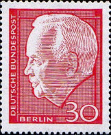 Berlin Poste N** Yv:289 Mi:314 Heinrich Lübke Deutscher Bundespräsident - Ungebraucht