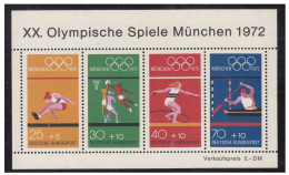 BLOC JEUX OLYMPIQUE  MUNICH 1972 NEUF - Athlétisme