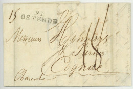 91 OSTENDE Pour Cognac 1811 - 1794-1814 (Période Française)