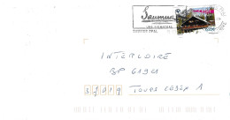 TIMBRE N°  3711 -  CHALAIS DES ALPES  - TARIF DU 1 6 03 / 28 2 05 -  SEUL SUR LETTRE - FLAMME SAUMUR 49  - 2004 - Postal Rates