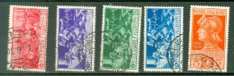 Italie  Yvert   259/262  Ou  Sassone  276/280  Ob    TB   - Oblitérés