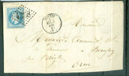 GC  4358  Yvetot Seine Inferieure     Sur  29  Sur Grand Fragment Ou Devant De Lettre  - 1863-1870 Napoléon III. Laure