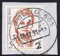 Berlin Poste Obl Yv:794 Mi:833 Emma Ihrer Politicienne Sur Fragment (TB Cachet Rond) - Gebraucht