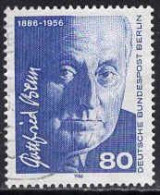 Berlin Poste Obl Yv:721 Mi:760 Gottfried Benn Poète (cachet Rond) - Used Stamps