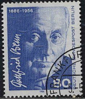 Berlin Poste Obl Yv:721 Mi:760 Gottfried Benn Poète (TB Cachet Rond) - Used Stamps