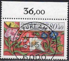 Berlin Poste Obl Yv:706 Mi:746 Enluminure Insectes & Fleurs Bord De Feuille (TB Cachet à Date) 15-10-85 - Oblitérés