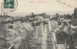 CARTE POSTALE ORIGINALE ANCIENNE :  CHAGNY PANORAMA DE LA GARE  ANIMEE SEINE ET MARNE (77) - Autres & Non Classés