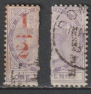 DOMINICA - 1882 - YVERT N°11/12 OBLITERES - COTE = 75 EUR - Dominica (...-1978)