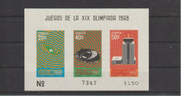 Mexico 1968 Olympic Games In Mexico City Souvenir Sheet MNH/**. Postal Weight 0,04 Kg. Please Read Sales Conditions Unde - Summer 1968: Mexico City