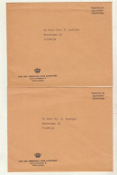 2 Enveloppes Koninklijke Nederlandse Vereniging Voor Luchtvaart - Aviation - Advertising