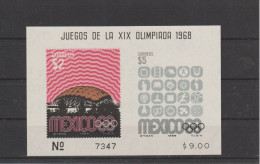 Mexico 1968 Olympic Games In Mexico City Souvenir Sheet MNH/**. Postal Weight 0,04 Kg. Please Read Sales Conditions Unde - Summer 1968: Mexico City