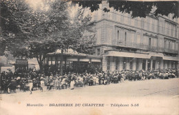 MARSEILLE (Bouches-du-Rhône) - Brasserie Du Chapitre - Voyagé 1921 (2 Scans) - Unclassified