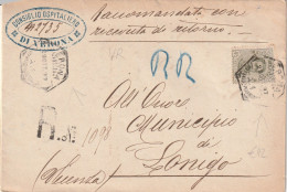 Italie - Lettre Recommandée VERONA 22/10/1897 Pour LONIGO - Marcophilia