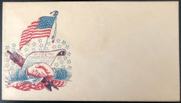 U.S.A, Civil War, Patriotic Cover - "The Constitution" - Unused - (C582) - Poststempel