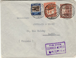 COLOMBIA 1936 AIRMAIL LETTER SENT  FROM BOGOTA TO PARIS - Colombie