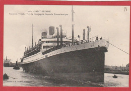 Paquebot - St Nazaire - "Cuba"de La CGT - Steamers