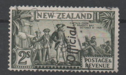 New Zealand, Used, Official, Michel 51D, Captain Cook At Poverty Bay - Gebruikt