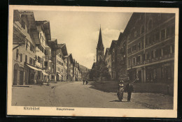 AK Kitzbühel, Hauptstrasse Mit Kirche  - Sonstige & Ohne Zuordnung