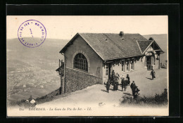 AK Lourdes, La Gare Du Pic Du Jer, Bergbahn  - Other & Unclassified