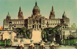 ESPAGNE - Barcelona - Palais National Et Grandes Eaux - Carte Postale Ancienne - Barcelona